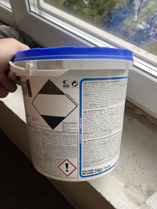 Фуга затирка эпоксидная для швов Mapei 136 3 кг затирка епоксидна