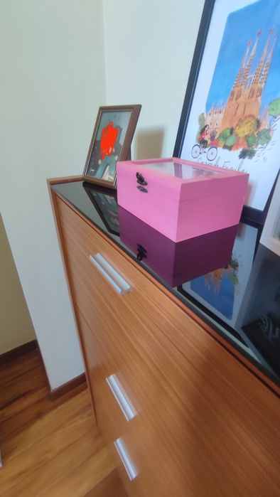 Sapateira moderna com muita arrumação