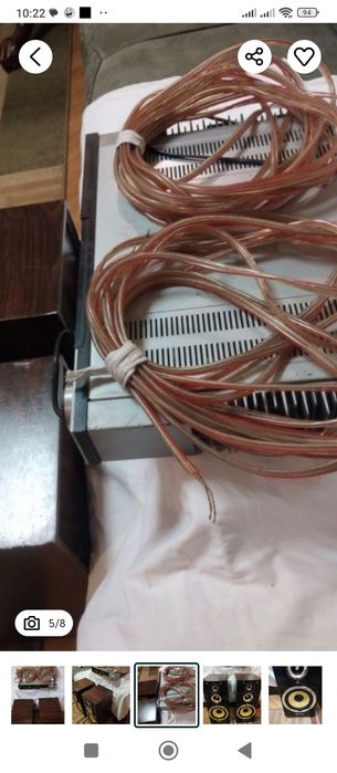 Колонки с усилителем и проводами б/у.