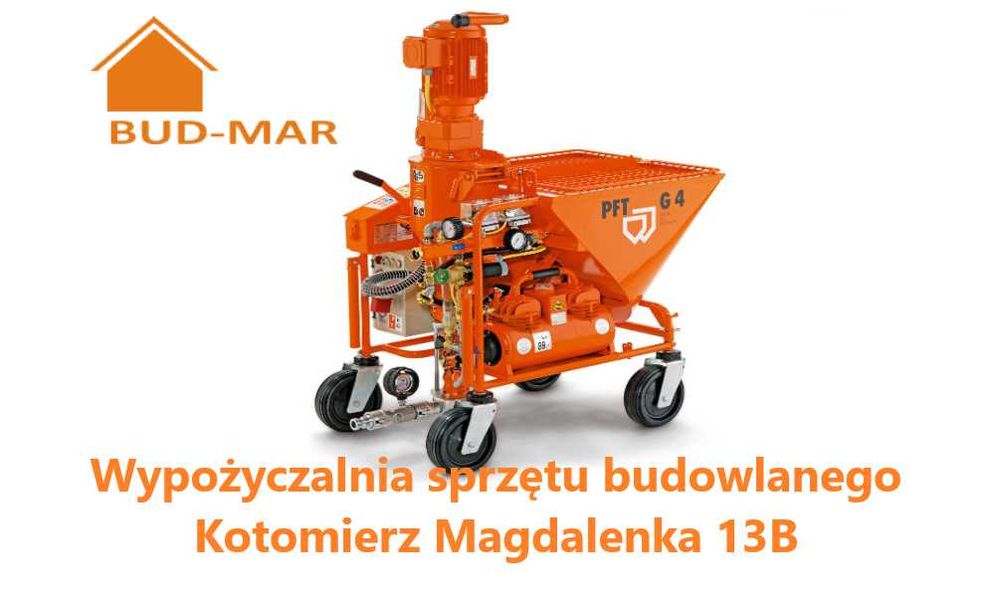 Wynajmę agregat tynkarski PFT tynk gipsowy cementowy tynki maszynowe