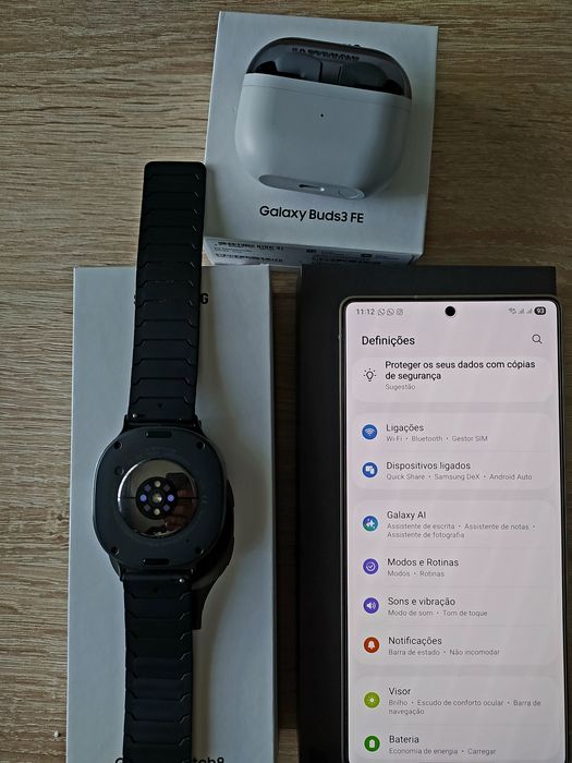 Samsung S 25 ultra, watch 8, buds fe 2025