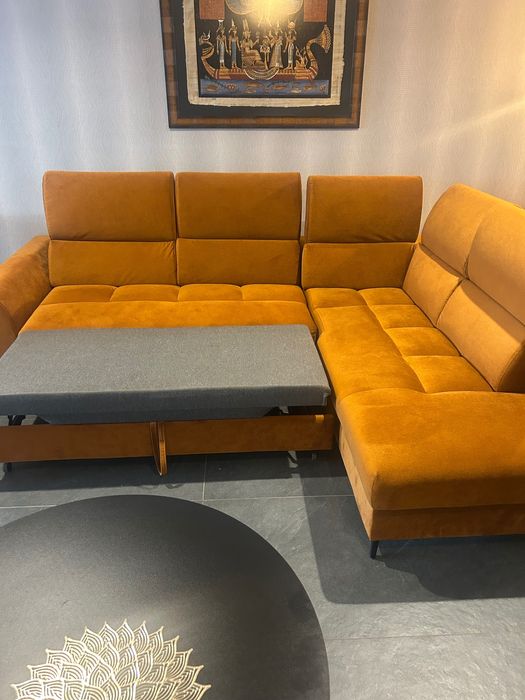 Kanapa narożna z funkcją spania,jak nowa mało używana