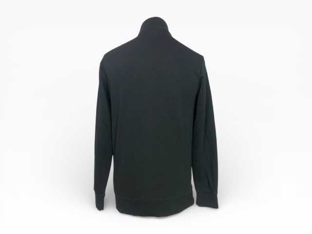 Bluza Dressmann M Czarna Rozpinana Suwak Bawełna Stójka Basic Casual Minimal