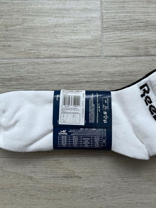 Оригінальні шкарпетки Reebok Act Core FL5228 1 уп = 3 пари 37-45