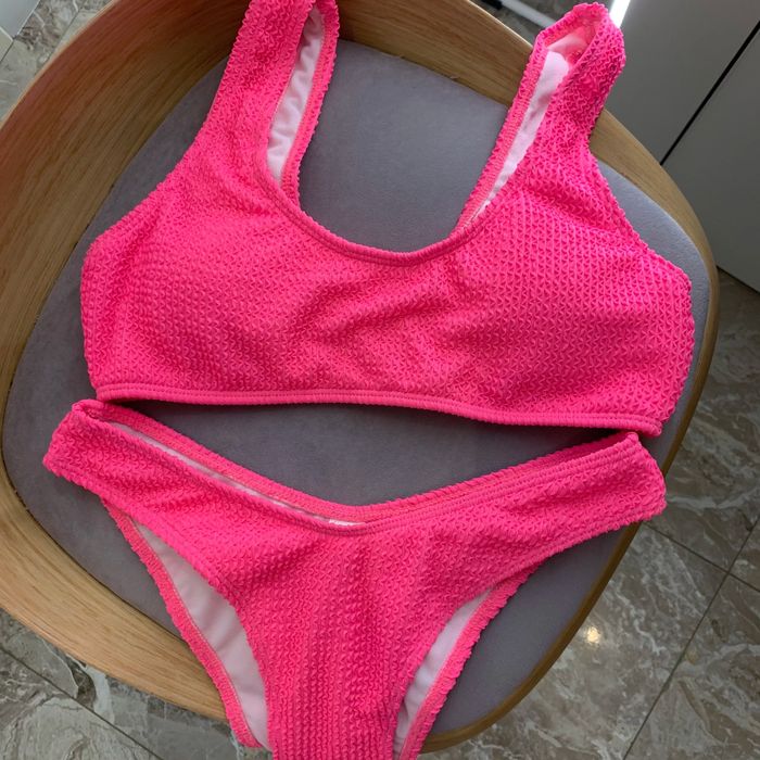 Dwuczęściowy neonowy strój kąpielowy hit S