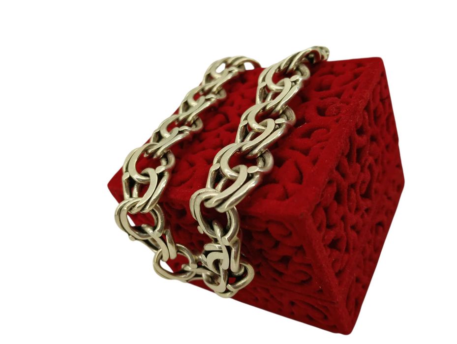 Srebrna bransoletka Garibaldi 45,80G 23cm