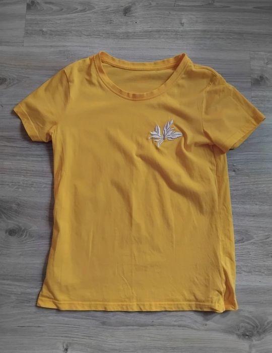 Koszulka 4F t-shirt z wyszywanym kwiatkiem, rozmiar S