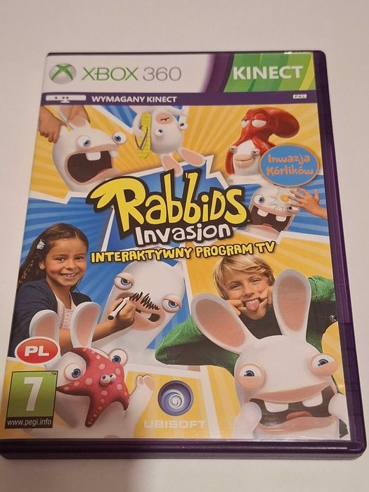 Gra Xbox 360 Kinect Rabbids Invasion wersja PL, stan idealny