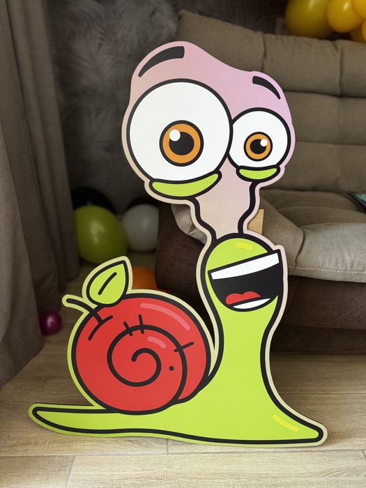 Стенд равлик боб улитка день рождение день народження банер дитячий