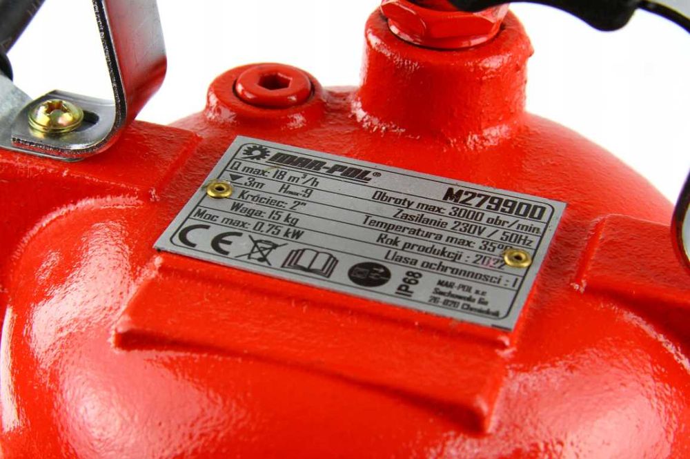 Pompa do wody brudnej czystej z rozdrabniaczem 0,75kW + wąż 20m szamba