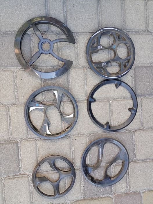 Защита звёзд шатунов велосипеда