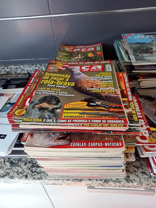 Conjunto de revistas de caça