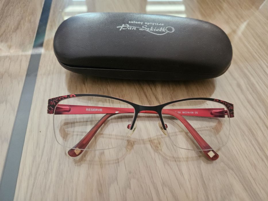 Okulary bordowe metalowe ramki damskie- 075, -0,5