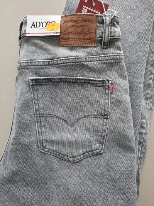 Nowe Spodnie ala Levis szare