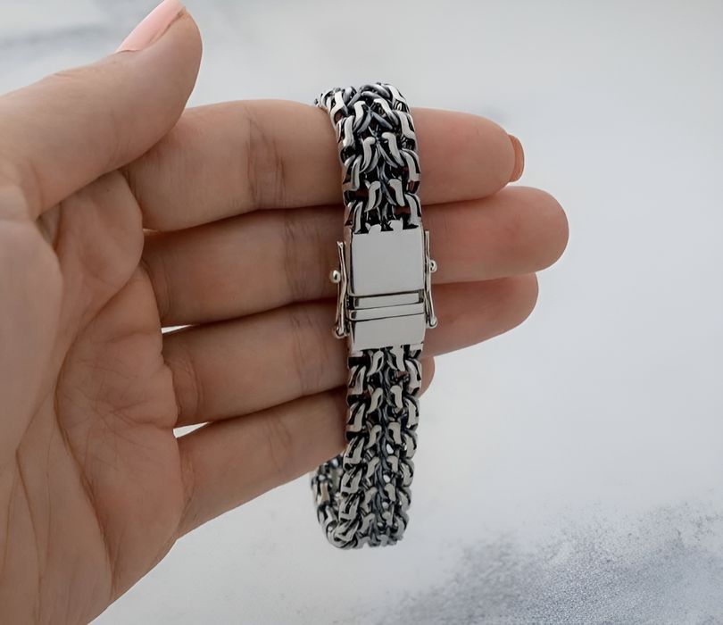 Срібний браслет 50г чоловічий, мужской серебряный браслет 925