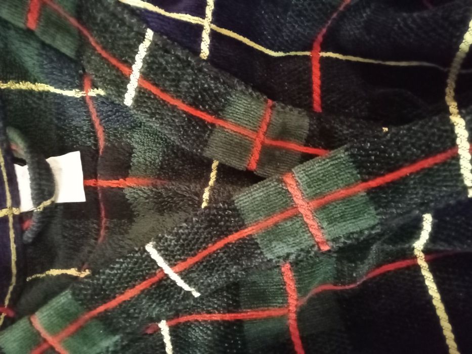 Szlafrok męski kratka,rozm.48/50