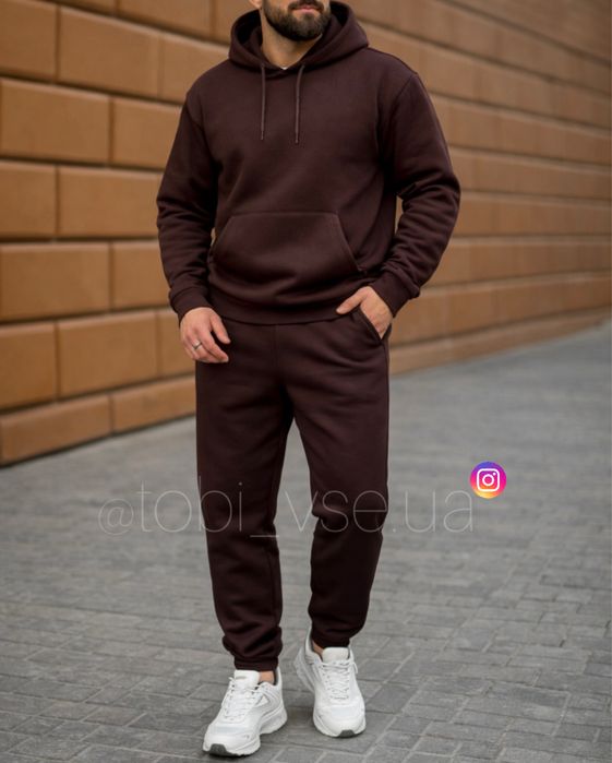 ТЕПЛИЙ‼️ Костюм на ФЛІСІ чоловічий кофта+штани Мужской спортивный зима