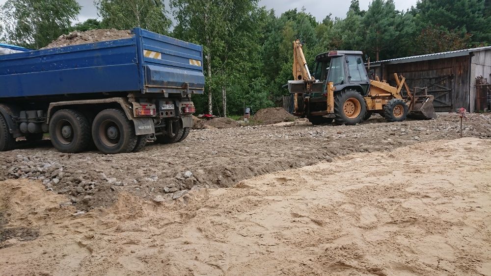 Gruz betonowy, kruszywo, tłuczeń, drogi dojazdowe, parking, podbudowa