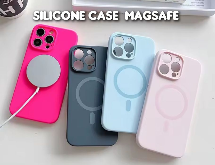 Чехол Silicone Case Magsafe на iPhone 16 Pro Max чохол софттач силікон