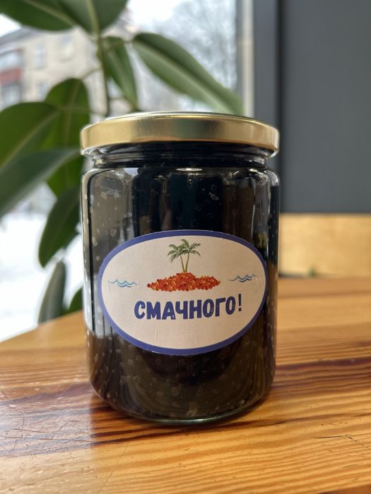 Чорна ікра икра черная веслоноса червона ікра кети горбуші лосося