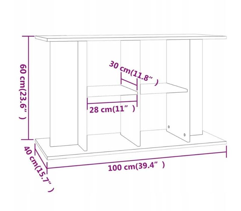 Szafka pod akwarium AKWARIOWA 100cm 100x40x60cm stelaż stojak