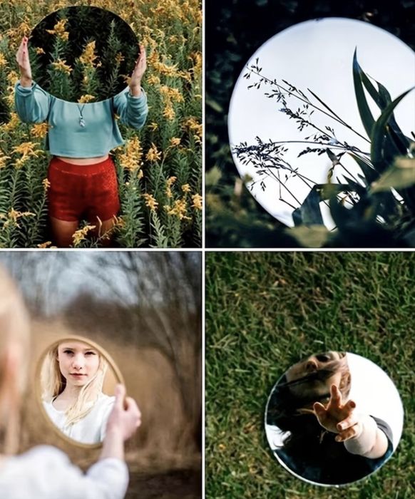 Акрилове дзеркало 40×40 см, 2 шт