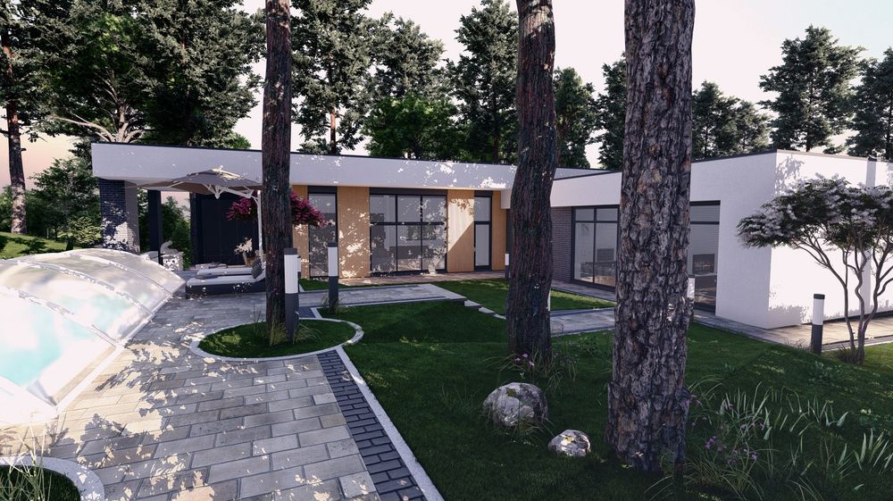 Будинок 1 поверх містечко у лісі 232 м2 басейн с. Ходосівка 9 км Київ