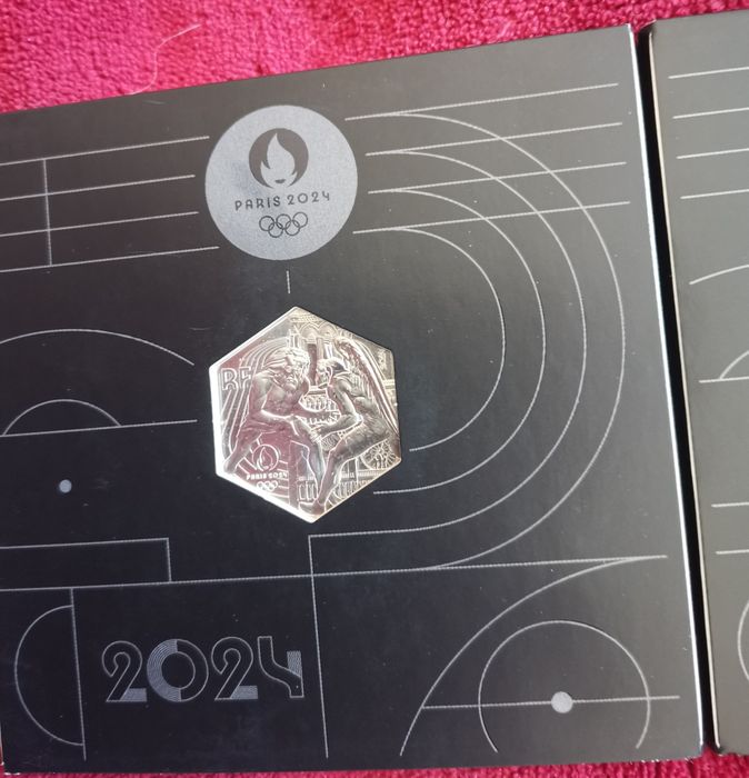 Moeda prata 500º Hexagonal - Jogos Olímpicos Paris 2024