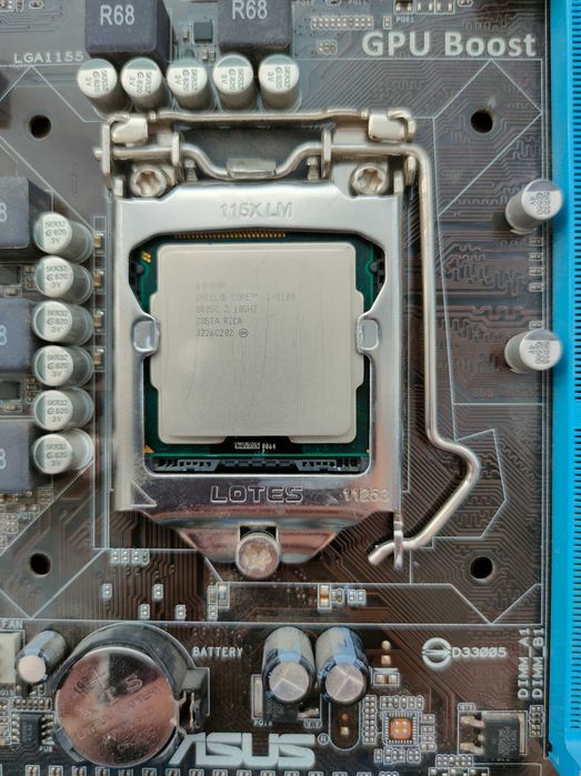 Материнська плата Asus P8H61-M LX2 + i3-2100 + 2X4Gb DDR3