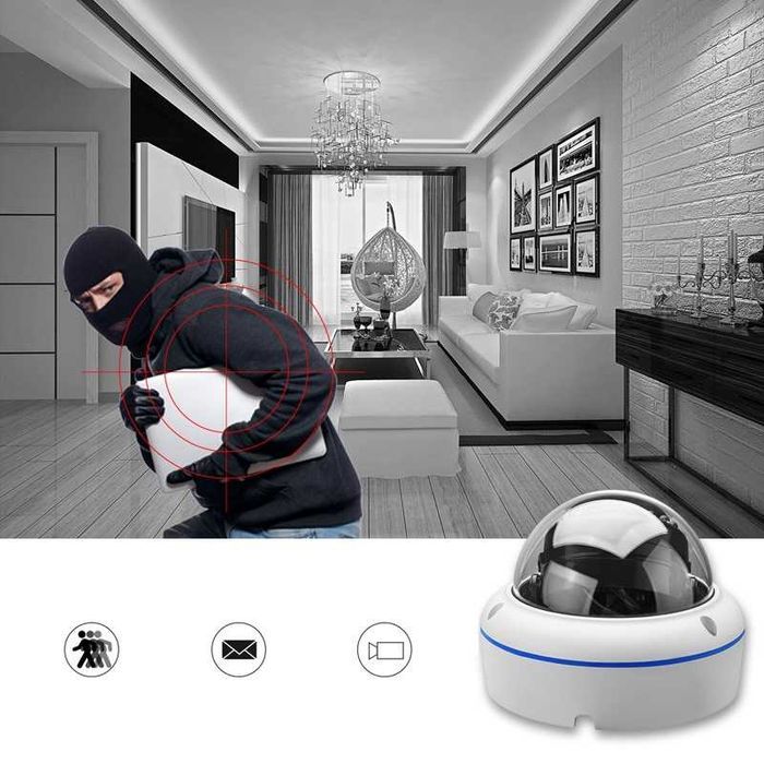 Kopułkowa Bezprzewodowa Kamera Zewnętrzna IP Wifi