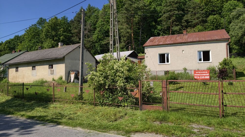 Działka z domem Minoga