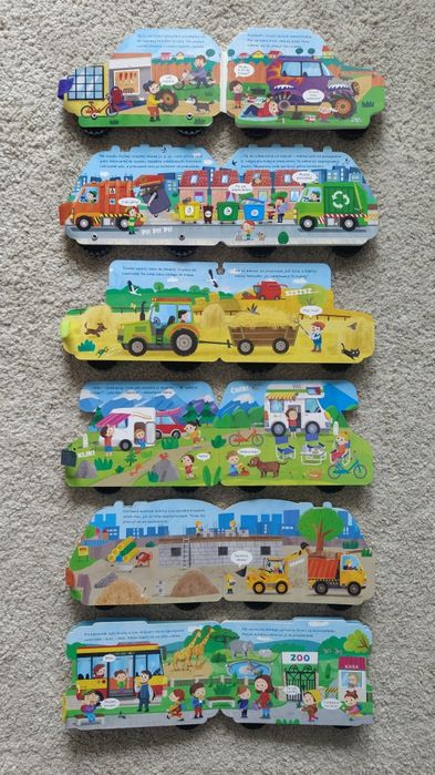 6szt Książki auta na kółkach! Aksjomat