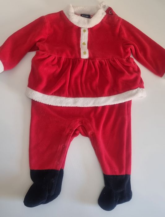 KIABI Przebranie świąteczne strój św. Mikołaja mikołajowej śnieżynki p