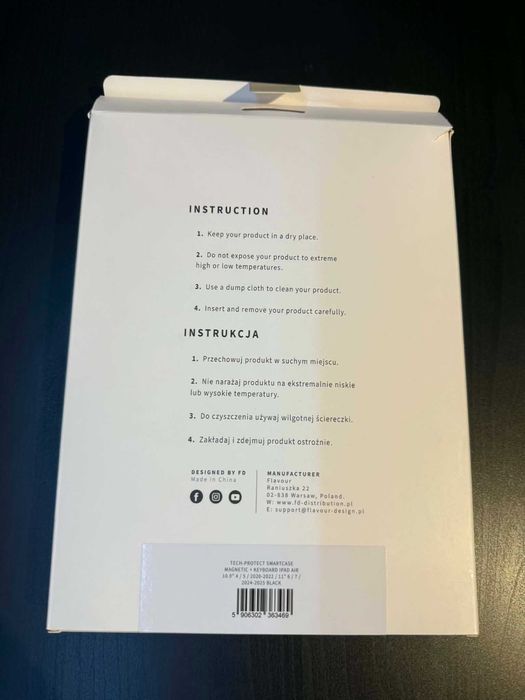 Etui z klawiaturą Tech Protect Smartcase Magnetic + Keyboard do iPad Air 10.9"/11"