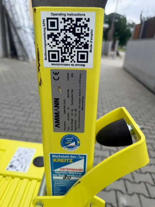 Виброплита AMMANN APH 65/85 трамбовка 512 Кг 2025 рік НОВА вібротрамбовка трамбачка