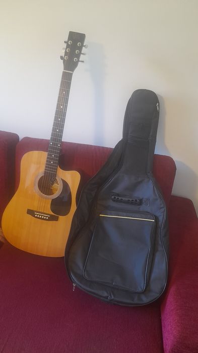 Violão eletroacustico Gemma  como novo +capa nova