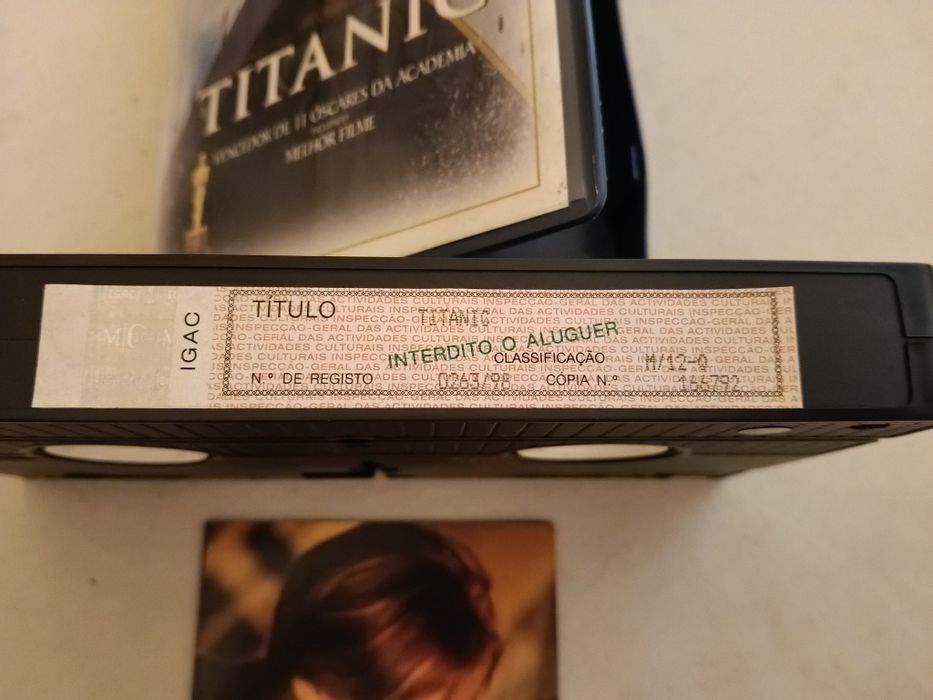 Cassete VHS Titanic (1998) Edição Oficial Edivídeo
