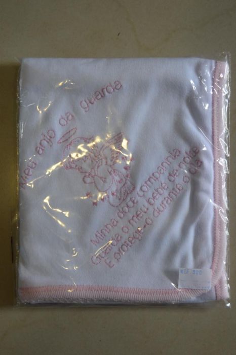 Fralda de bebe com Verso Anjo da Guarda