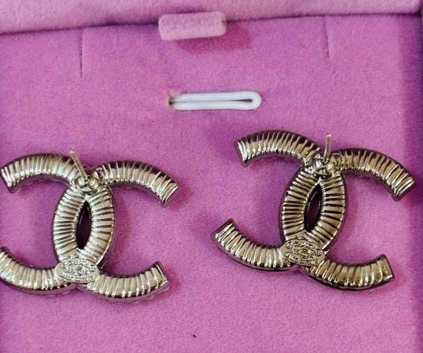 Srebrne kolczyki perełki cc wkrętki