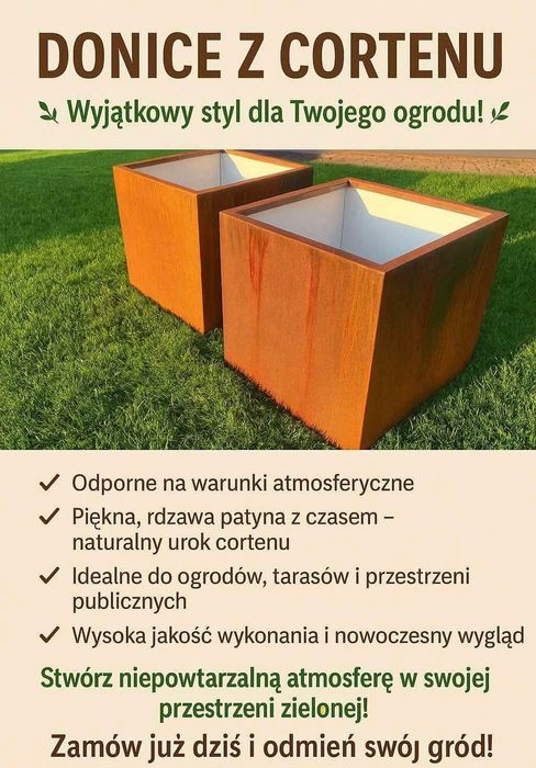 Donice z cortenu