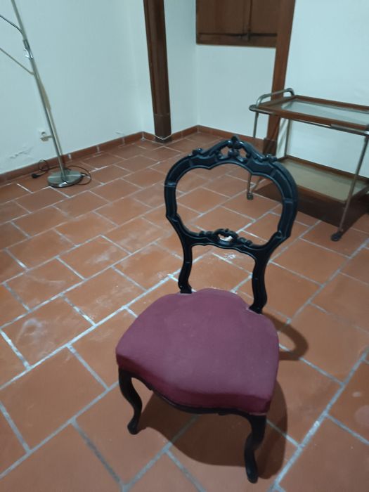 Cadeira vintage estofada