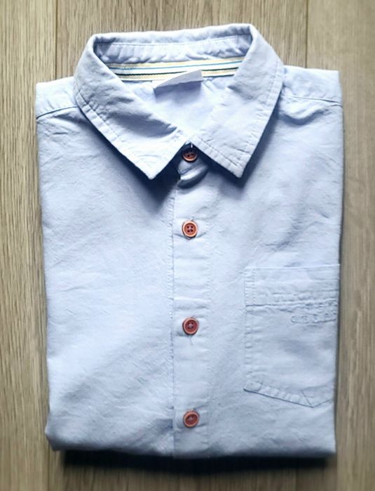 Koszula niebieska Coccodrillo, r. 146, 100% bawełna