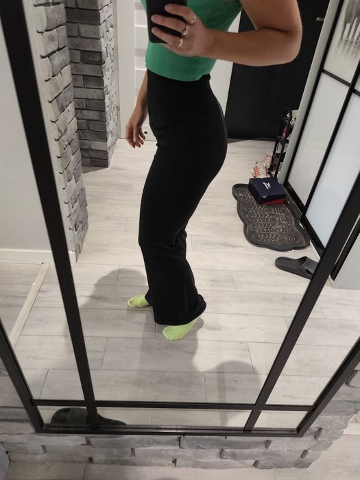 Spodnie dzwony wysoki stan rozm s-m