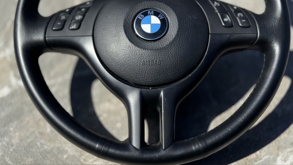 Мультируль БМВ Е39 Е46 Е53 Руль бмв е46 е39 е53 Баранка Кермо BMW Спорт руль 3 спиці мульти кермо Бмв е39 е46 М-Руль трьохспицевий
