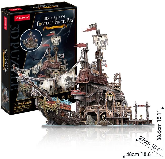 3D пазл Пиратский корабль Тортуга