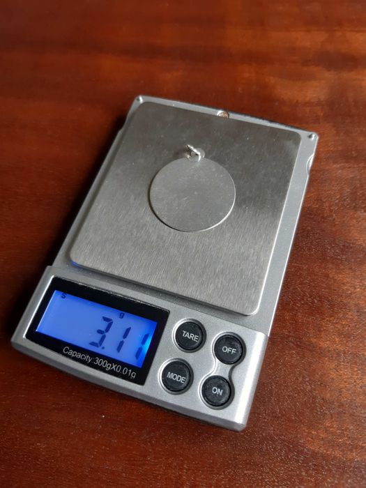 Pendente de prata liso (Portugal) séc. XXI