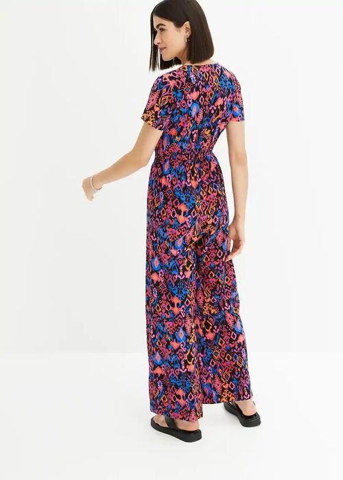 B.P.C kombinezon z wiskozy w kolorowe wzory 50.