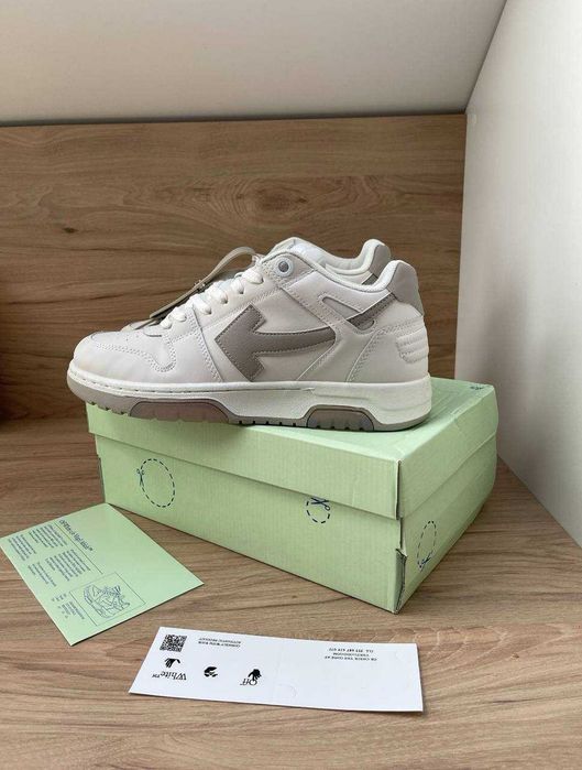 Кросівки Off-White / Out Of Office / оф вайт white/black