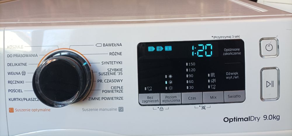 Suszarka Samsung 9kg pompa ciepła