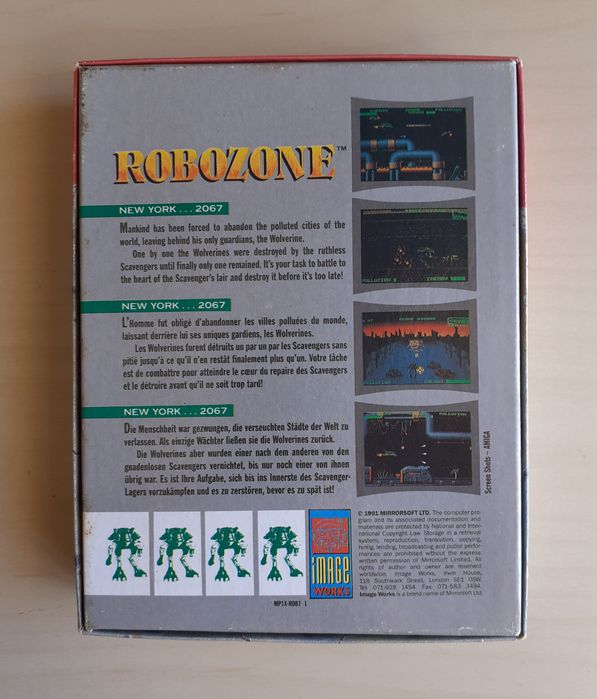 Robozone | Completo Commodore 64 c64 | Caixa + Cassete + Manual de Instruções